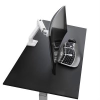 Ergotron HX Desk Monitor Arm - Befestigungskit (Gelenkarm, Spannbefestigung für Tisch, Tischplattenbohrung, Pivot, Befestigungsteile, Verlängerungsteil) - für Monitor - weiß - Bildschirmgröße: bis zu 106,7 cm (bis zu 42 Zoll) - Schreibtisch