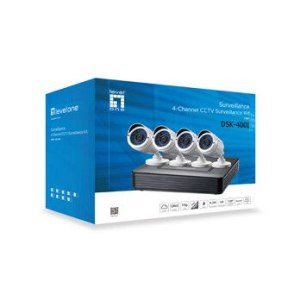 LevelOne DSK-4001 - DVR + Kamera(s) - verkabelt (LAN) - 4 Kanäle - 4 Kamera(s) - CMOS