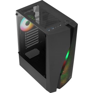 AEROCOOL ADVANCED TECHNOLOGIES Midi Wave v3 B/Win/RGB mi.Atx/Atx/ITX - Midi/Minitower - ATX - 3,5 " - PC-/Server Netzteil - Kühler - USB 2.0 - USB 3.0