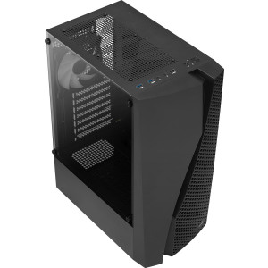 AEROCOOL ADVANCED TECHNOLOGIES Geh Midi Wave v3 B/Win/RGB mi.Atx/Atx/ITX - Midi/Minitower - ATX