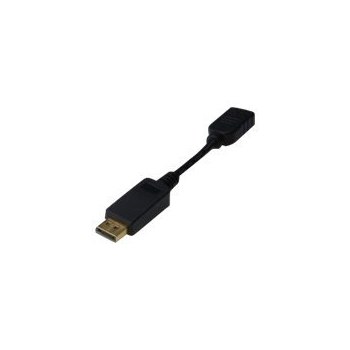 DIGITUS AK-340400-001-S - 0,15 m - DisplayPort - HDMI - Nichel - Nero - Maschio/Femmina