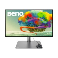 BenQ DesignVue PD2725U - LED-Monitor - 68.58 cm (27") - 3840 x 2160 4K @ 60 Hz - IPS - 250 cd/m² - 1200:1 - HDR10 - 5 ms - 2xThunderbolt 3, 2xHDMI, DisplayPort - Lautsprecher - Grau, Schwarz