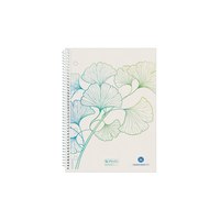 Herlitz GREENline. Färbung: Abbildung, Produktfarbe: Weiß, Format: A5, Blätteranzahl: 70 Blätter, Art des linierten Papiers: Kariertes Papier