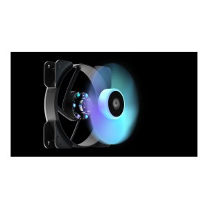 Fractal Design Aspect 14 RGB PWM - Gehäuselüfter - 140 mm - Schwarz (Packung mit 3)