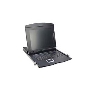 DIGITUS Modular console with 17" TFT (43,2cm), 1-port KVM & Touchpad, german keyboard