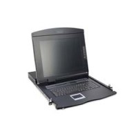 DIGITUS Modular console with 17" TFT (43,2cm), 1-port KVM & Touchpad, german keyboard