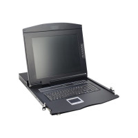 DIGITUS Modular console with 17" TFT (43,2cm), 8-port KVM & Touchpad, german keyboard