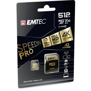 EMTEC SpeedIN PRO - Flash-Speicherkarte (SD-Adapter inbegriffen)