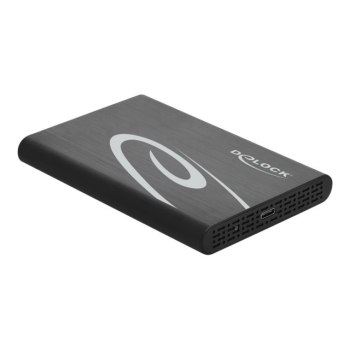 Delock 2.5" External Enclosure SATA HDD / SSD > USB 3.0 - Speichergehäuse - 2.5" (6.4 cm) - SATA 6Gb/s - USB 3.1 (Gen 2) - Schwarz