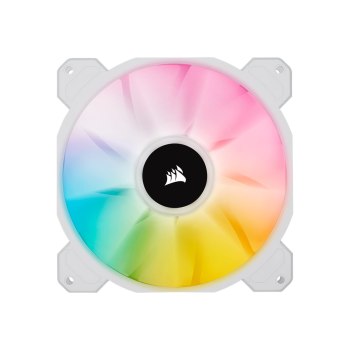 Corsair iCUE SP140 RGB ELITE - Gehäuselüfter - 140 mm - weiß (Packung mit 2)