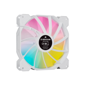 Corsair iCUE SP140 RGB ELITE - Gehäuselüfter - 140 mm - weiß (Packung mit 2)