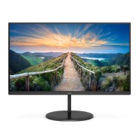 AOC Q24V4EA - LED-Monitor - 60.5 cm (24") (23.8" sichtbar) - 2560 x 1440 QHD @ 75 Hz - IPS - 250 cd/m² - 1000:1 - 4 ms - HDMI, DisplayPort - Lautsprecher - Schwarz