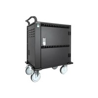 Manhattan Charging Cabinet/Cart via USB-C x32 Devices, Trolley, Power Delivery 18W per port (576W total)