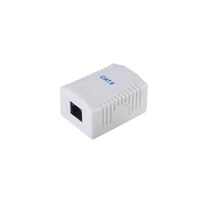 Equip RJ45 Dose 1xRJ45 Cat6 Aufputz RAL 9010 Reinweiß