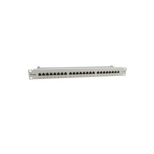 Equip 24-Port Cat.6A Geschirmtes Patch Panel, Hellgrau....