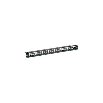 equip - Patch-Panel mit Kabelverwaltung - CAT 6 - STP - Schwarz - 1U - 48.3 cm (19") - 24 Ports