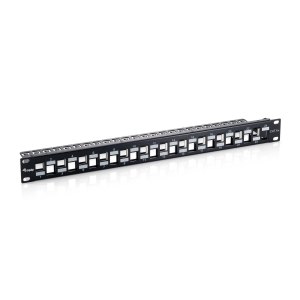 Equip Patchpanel 24x RJ45 Cat6a 19" 1HE Keystone - Rj-45 - Modulo rack