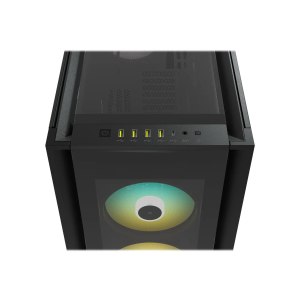 CORSAIR iCUE 7000X RGB - FT - E-ATX - Seitenteil mit Fenster (gehärtetes Glas) - keine Spannungsversorgung (ATX) - Schwarz - USB/Audio