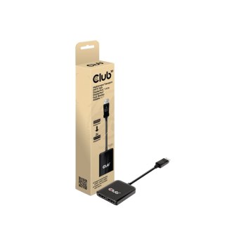 Club 3D CSV-7200 - Video-/Audio-Splitter - 2 x DisplayPort