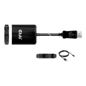 Club 3D DP 1.4 TO 2 DISPLAYPORT 1.4 SUPPORTS UPTO 2 4K60HZ - USB POWERED