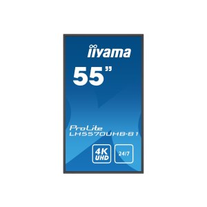 Iiyama ProLite LH5570UHB-B1 - 55" Diagonal Class (54.6" viewable) LED-backlit LCD display