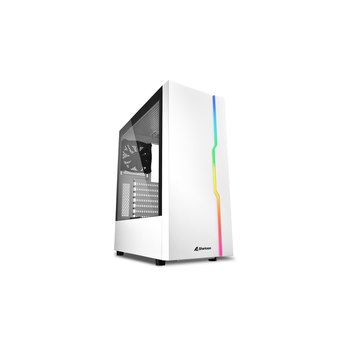 Sharkoon RGB Slider - Midi Tower - PC - Bianco - ATX - micro ATX - Mini-ITX - Giocare - Multi