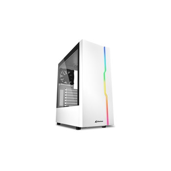 Sharkoon RGB Slider - Midi Tower - PC - White - ATX - micro ATX - Mini-ITX - Gaming - Multi