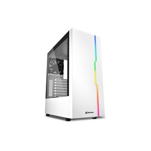 Sharkoon RGB Slider - Midi Tower - PC - White - ATX -...