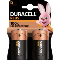 Duracell Plus 100 D. Akku-/Batterietyp: Einwegbatterie, Batteriegröße(n): D, Akku-/Batterietechnologie: Alkali. Verpackungsart: Box