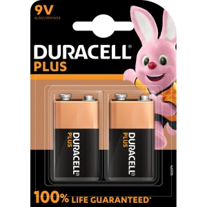 Duracell Alkaline Plus batterij 9 Volt 2 pack - Battery -...