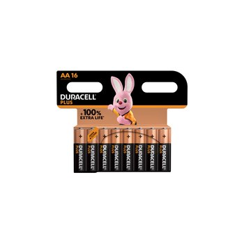 Duracell Plus 100 - Einwegbatterie - AA - Alkali - 1,5 V - 16 Stück(e) - Mehrfarbig
