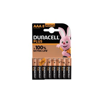 Duracell Plus 100 AAA. Akku-/Batterietyp: Einwegbatterie, Batteriegröße(n): AAA, Akku-/Batterietechnologie: Alkali. Verpackungsart: Sichtverpackung