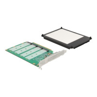 Delock PCI Express x16 Card to 4 x internal NVMe M.2 Key M - Bifurcation - Speicher-Controller - M.2 - M.2 NVMe Card - PCIe 4.0 x16