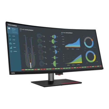 Lenovo ThinkVision P40w-20 - LED-Monitor - gebogen - 101.6 cm (40") (39.7" sichtbar) - 5120 x 2160 WUHD @ 75 Hz - IPS - 300 cd/m² - 1000:1 - 4 ms - 2xThunderbolt 4, DisplayPort, HDMI - Raven Black - Campus