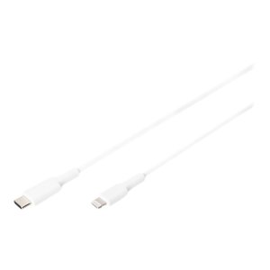 DIGITUS Data / Charger Cable, USB-C - Lightning, MFI
