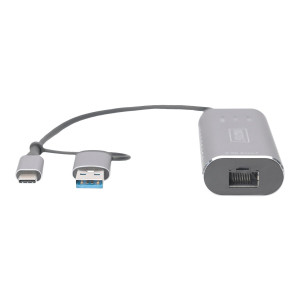 DIGITUS USB Type-C Gigabit Ethernet Adapter 2.5G, USB-C +...