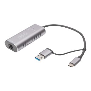 DIGITUS DN-3028 - Netzwerkadapter - USB-C / USB-A -...