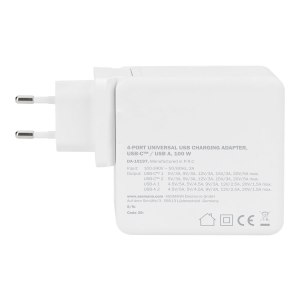 DIGITUS 4-Port Universal USB Charging Adapter, USB-C / USB A, 100 W