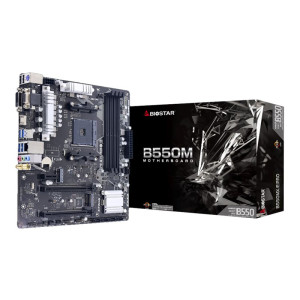 Biostar B550MX/E PRO - Motherboard - micro ATX - Socket AM4 - AMD B550 Chipsatz - USB 3.2 Gen 1 - Gigabit LAN - Onboard-Grafik (CPU erforderlich)
