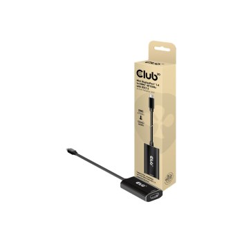 Club 3D CAC-1186 - Adapterkabel - Mini DisplayPort männlich zu HDMI weiblich - 15 cm - aktiv, unidirektional, Support von 8K 30 Hz, unterstützt 4K 120 Hz (3840 x 2160)