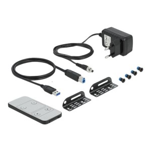 DeLOCK HDMI KVM Switch 4K 60 Hz with USB 3.0 and Audio - KVM-/Audio-/USB-Switch - 2 x KVM/Audio/USB - 1 lokaler Benutzer - Desktop