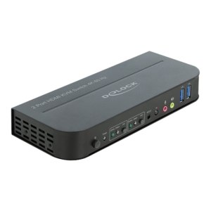 Delock HDMI KVM Switch 4K 60 Hz with USB 3.0 and Audio
