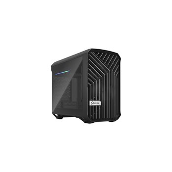 Fractal Design Torrent Nano - Tower - Mini-DTX - Seitenteil mit Fenster (gehärtetes Glas) - keine Spannungsversorgung (ATX) - Schwarz getönt - USB/Audio