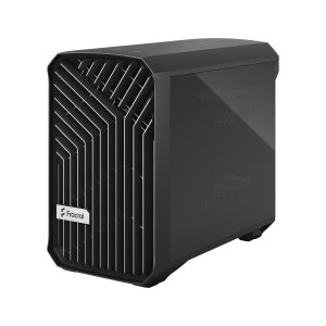 Fractal Design Torrent Nano - Tower - Mini-DTX - Seitenteil mit Fenster (gehärtetes Glas) - keine Spannungsversorgung (ATX) - Schwarz getönt - USB/Audio