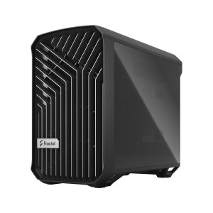 Fractal Design Torrent Nano - Tower - Mini-DTX - Seitenteil mit Fenster (gehärtetes Glas) - keine Spannungsversorgung (ATX) - Schwarz getönt - USB/Audio