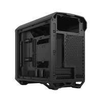 Fractal Design Torrent Nano - Tower - Mini-DTX - Seitenteil mit Fenster (gehärtetes Glas) - keine Spannungsversorgung (ATX) - Schwarz getönt - USB/Audio