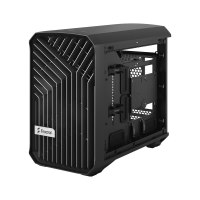 Fractal Design Torrent Nano - Tower - Mini-DTX - Seitenteil mit Fenster (gehärtetes Glas) - keine Spannungsversorgung (ATX) - Schwarz getönt - USB/Audio