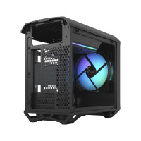 Fractal Design Torrent Nano RGB - Tower - Mini-DTX - Seitenteil mit Fenster (gehärtetes Glas) - keine Spannungsversorgung (ATX) - tinted light black - USB/Audio