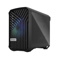 Fractal Design Torrent Nano RGB - Tower - Mini-DTX - Seitenteil mit Fenster (gehärtetes Glas) - keine Spannungsversorgung (ATX) - tinted light black - USB/Audio