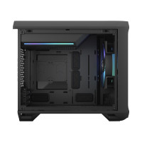 Fractal Design Torrent Nano RGB - Tower - Mini-DTX - Seitenteil mit Fenster (gehärtetes Glas) - keine Spannungsversorgung (ATX) - tinted light black - USB/Audio